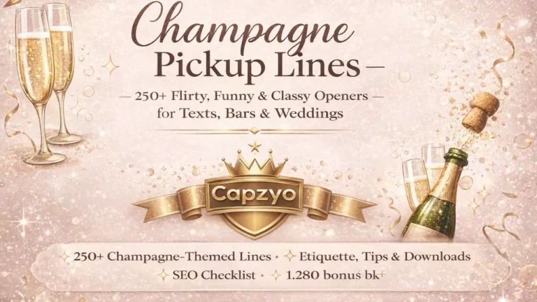 Champagne Pickup Lines