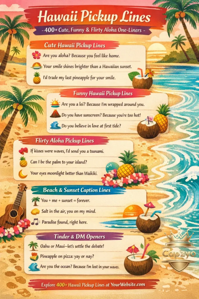 Hawaii Pickup Lines