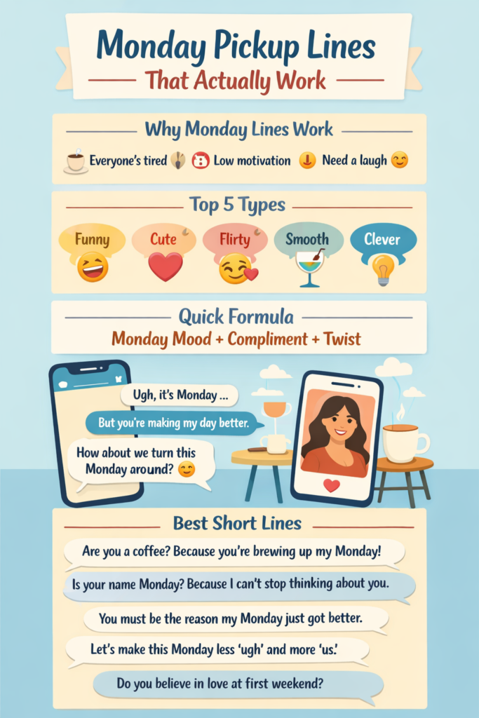 Monday pickup lines