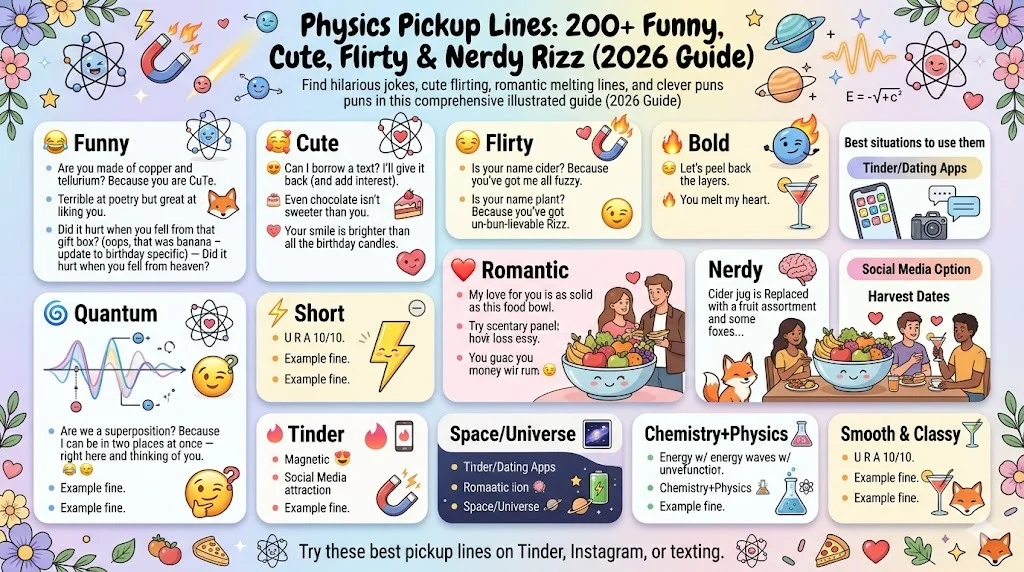 Physics Pickup Lines