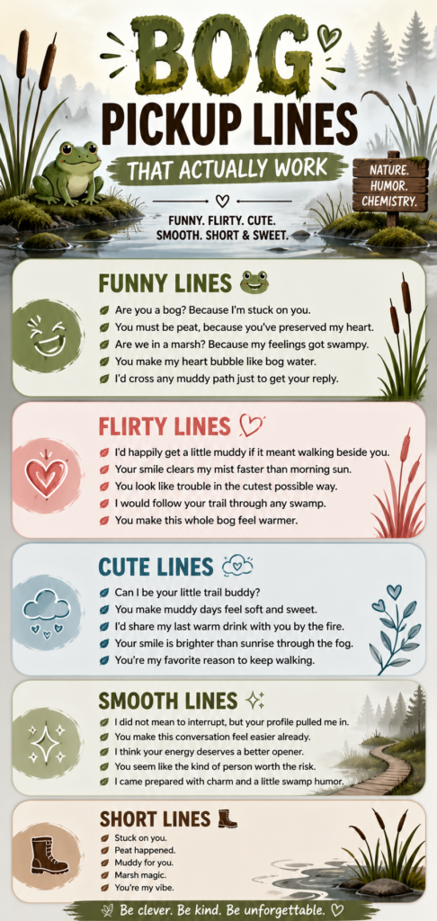 Bog Pickup Lines