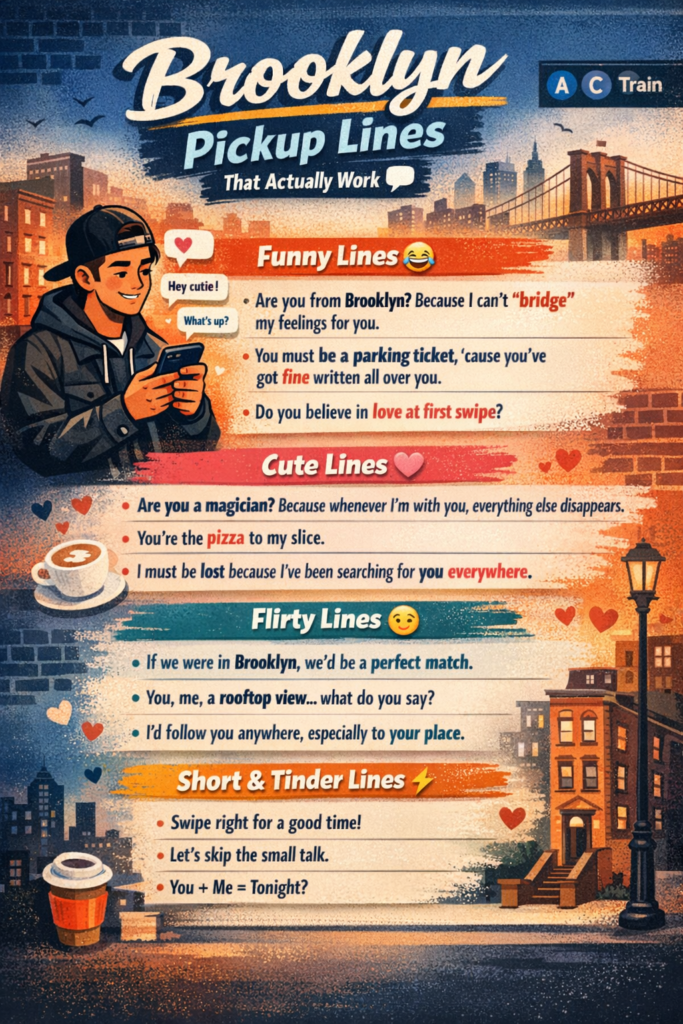 Brooklyn Pickup Lines
