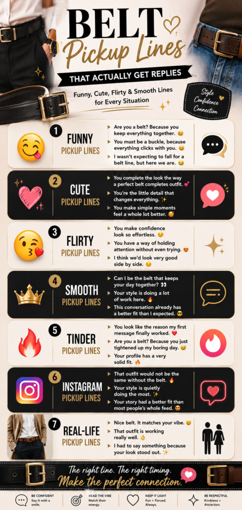 Belt pickup lines