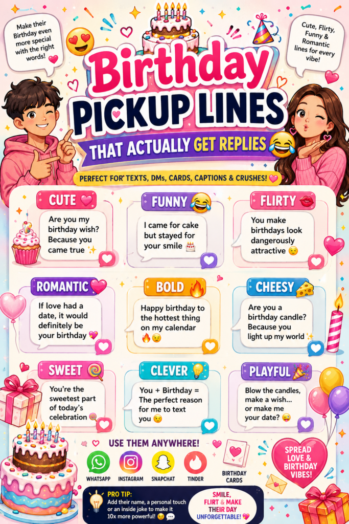 Birthday Pickup Lines