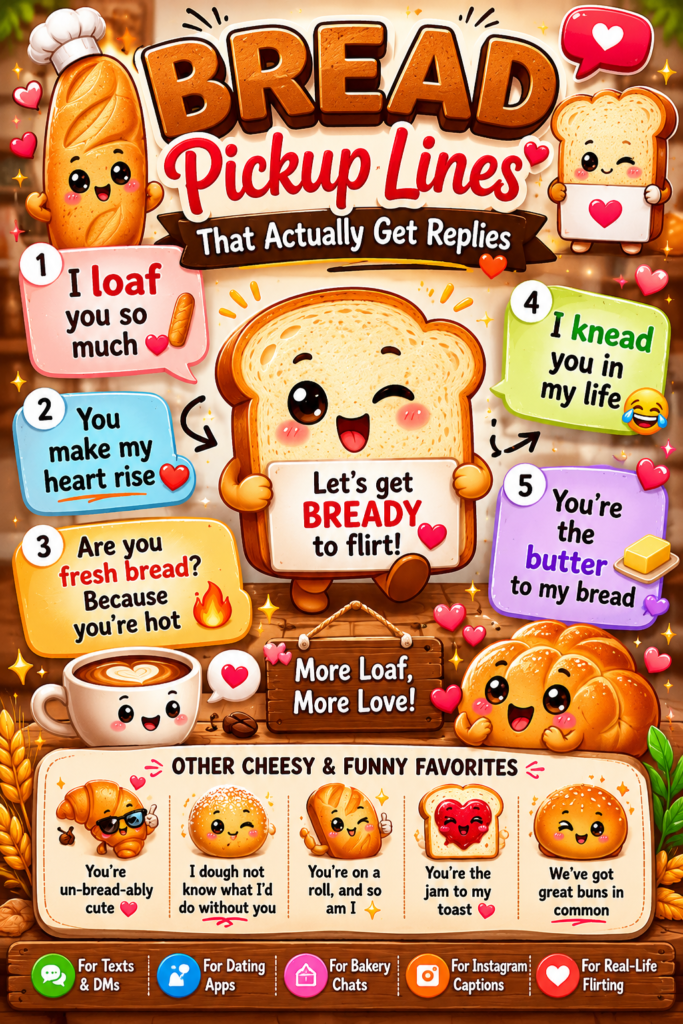 Bread Pickup Lines