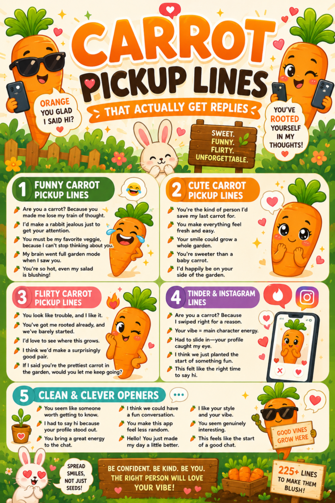 Carrot pickup lines