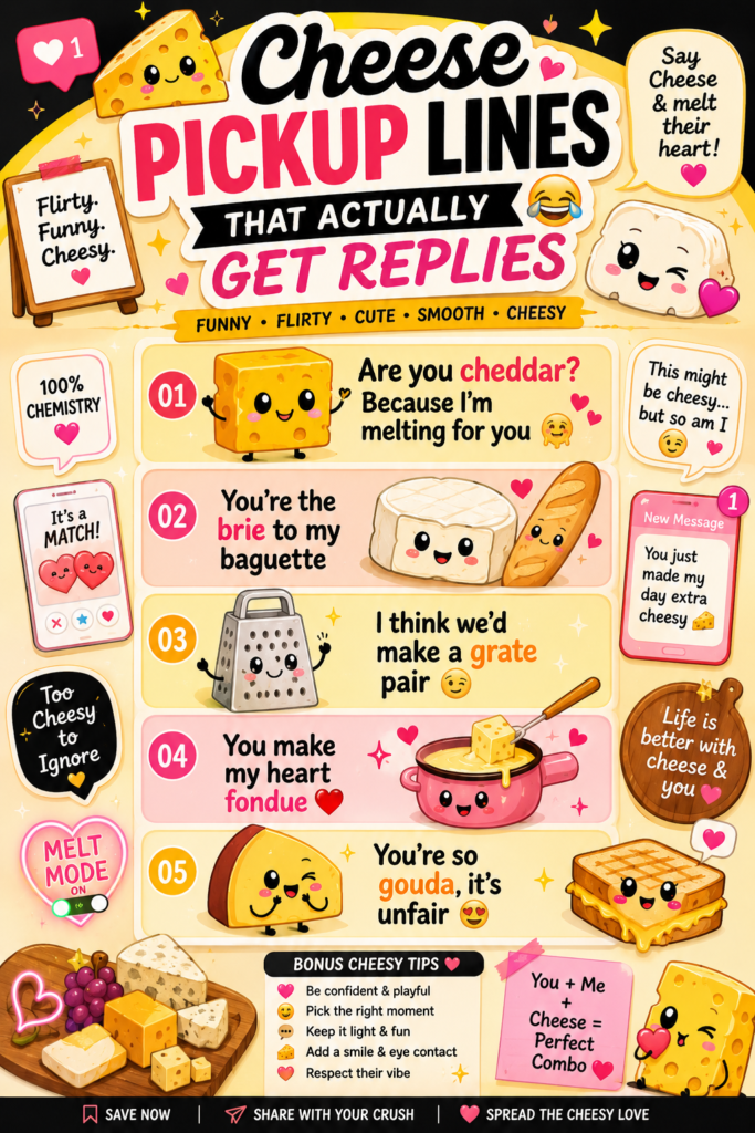 Cheese Pickup Lines