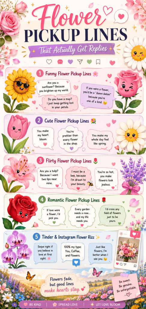 Flower Pickup Lines
