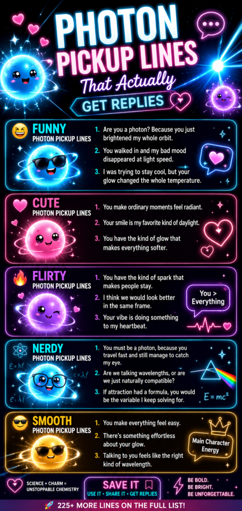 Photon pickup lines