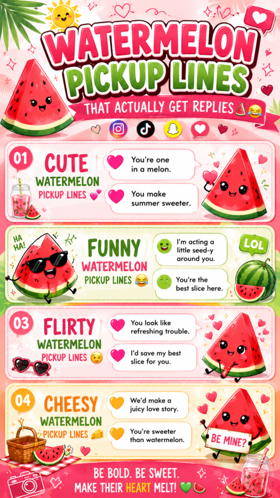Watermelon Pickup Lines