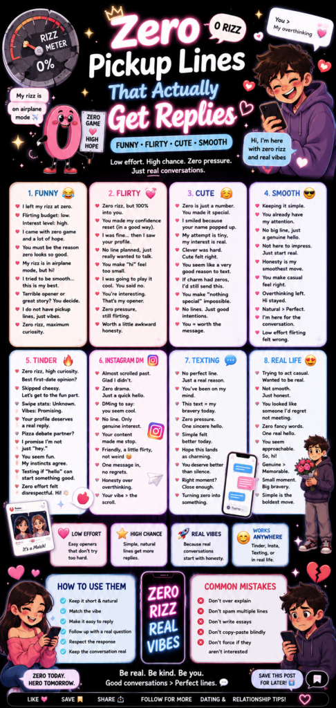 Zero Pickup Lines