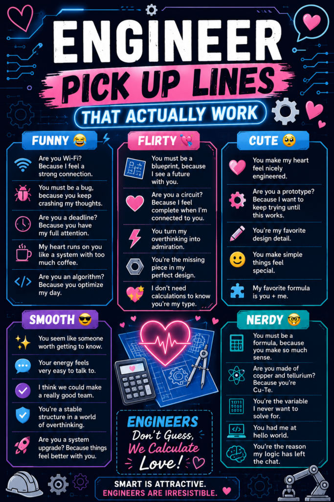 Engineer Pick Up Lines