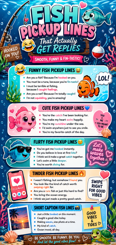 Fish pickup lines